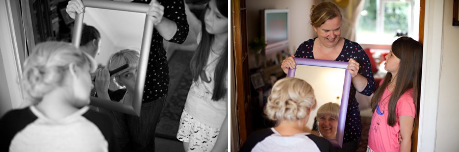 bridal preparation photos