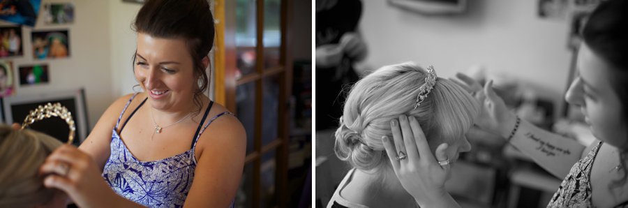 bridal preparation photos
