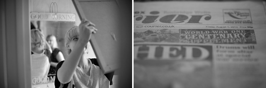 bridal preparation photos