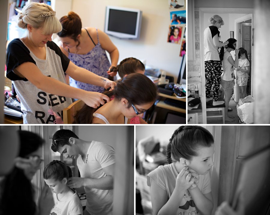 bridal preparation photos